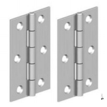 GateMate 150mm Butt Hinges - Pair with Screws