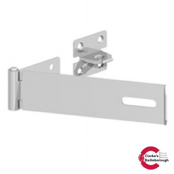 GateMate Safety Pattern Hasp and Staple 100mm  Zinc Plated