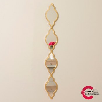Gatsby Wall Mirror Slim Gold