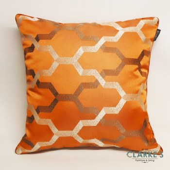 Geo Trellis Peach Cushion