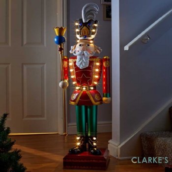 Giant Nutcracker LED Lit 119 cm Tall