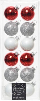 Glass Baubles 4cm