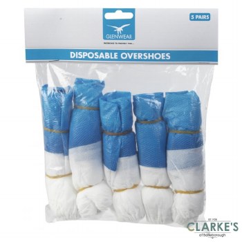 Glenwear Disposable Overshoes 5 Pairs