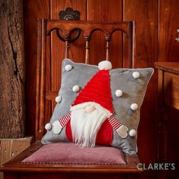 Gonks Christmas Cushion Red
