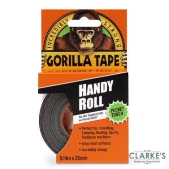 Gorilla Handy Roll Black Duct Tape 9m