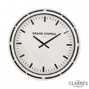 Grand Central Clock Ivory Gloss 51cm