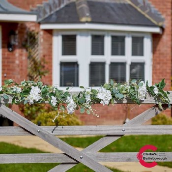 Heavenly Hydrangea Artificial Floral Garland for Indoor and Outdoor Decor