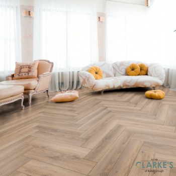 Herringbone Metz Oak 8mm Laminate Flooring