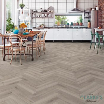 Herringbone Silver Oak 8mm Laminate Flooring