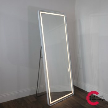 Modena LED Cheval Mirror White