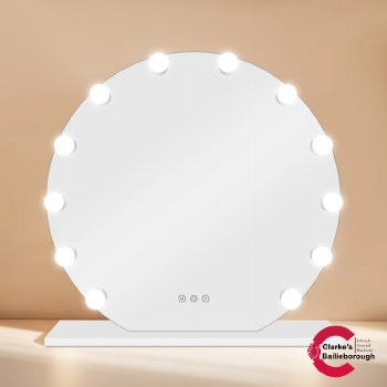 Hollywood Round LED Mirror 90cm