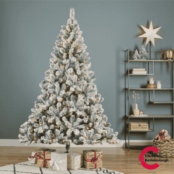 Imperial Pine Pre-Lit Snowy Christmas Tree 8ft