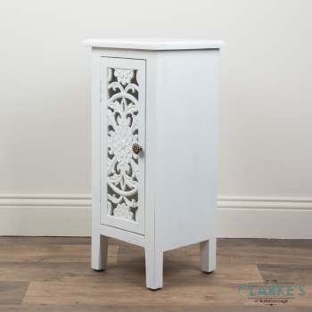 Jessie 1 Door Cabinet White