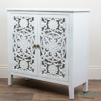 Jessie 2 Door Cabinet White