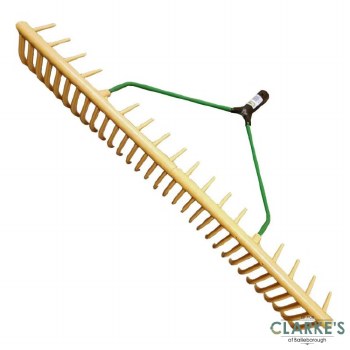 Jost Plastic Landscape Rake with Handle 32 Teeth