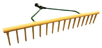 Jost Plastic Landscape Rake with Handle 16 Teeth