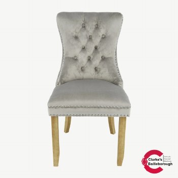 Kacey mink velvet dining chair