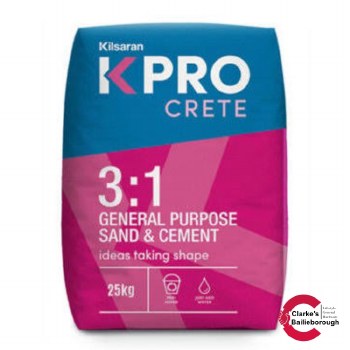 Kilsaran KPRO Crete 3:1 Sand and Cement Mix 25kg