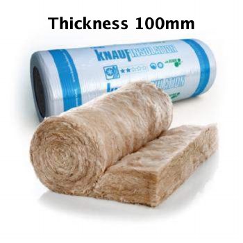 Knauf Earthwool Loft Insulation Roll 100mm 13.89 m2