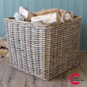 Kubu Large Square Log Basket