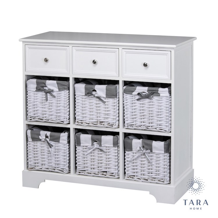 Boston Storage Cabinet 3 Drawers 6 Baskets Clarkes Of Bailieborough