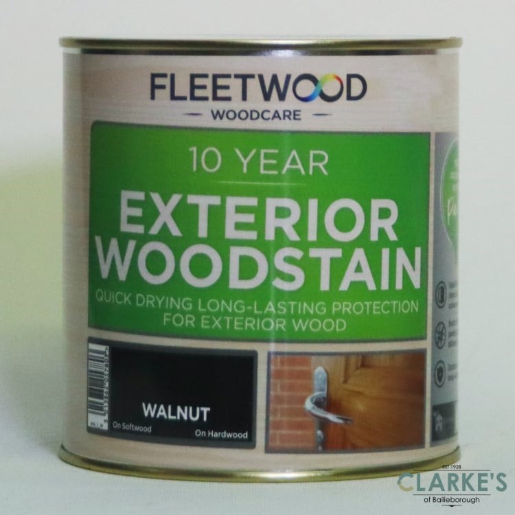 Fleetwood 10 Year Exterior Woodstain Walnut 2 5 Litre Clarkes Bailieborough