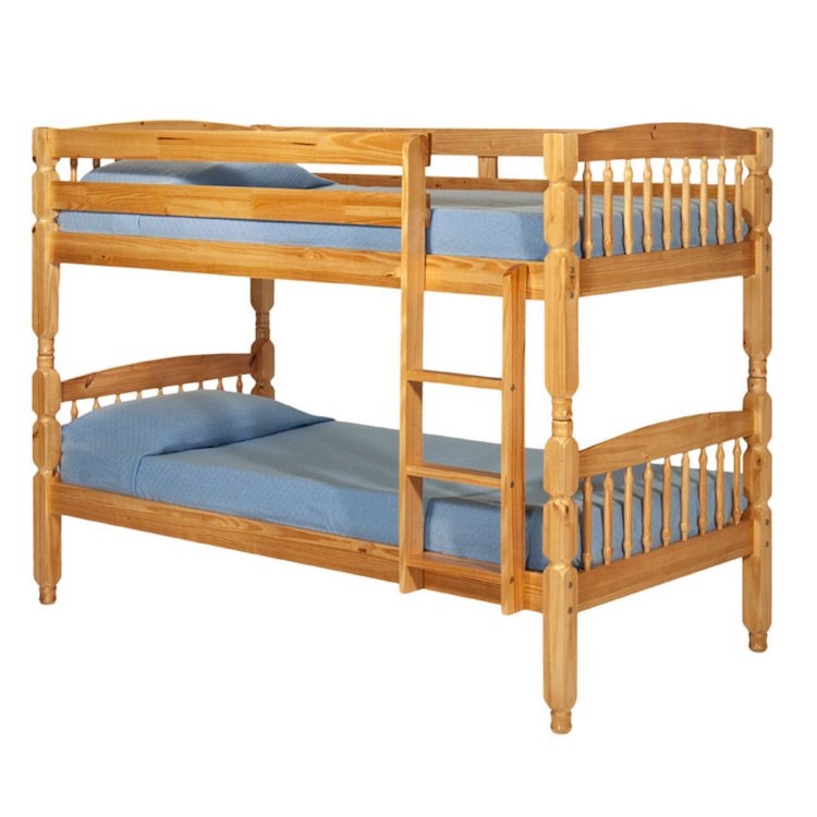 Alex Solid Wood Bunk Bed Pine Clarkes, Strong Wooden Bunk Beds