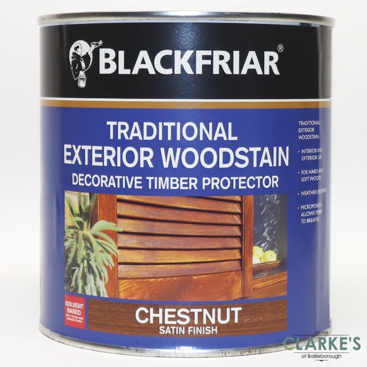 Blackfriar Traditional Exterior Wood Stain Chestnut Clarkes Bailieborough