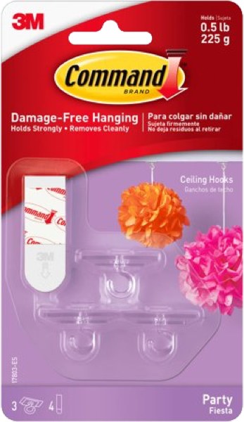Command 3m Ceiling Party Hooks
