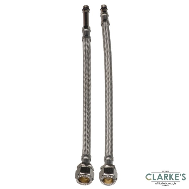 Easi Plumb Pair Compression Monobloc Flexible Tap Connectors Clarkes