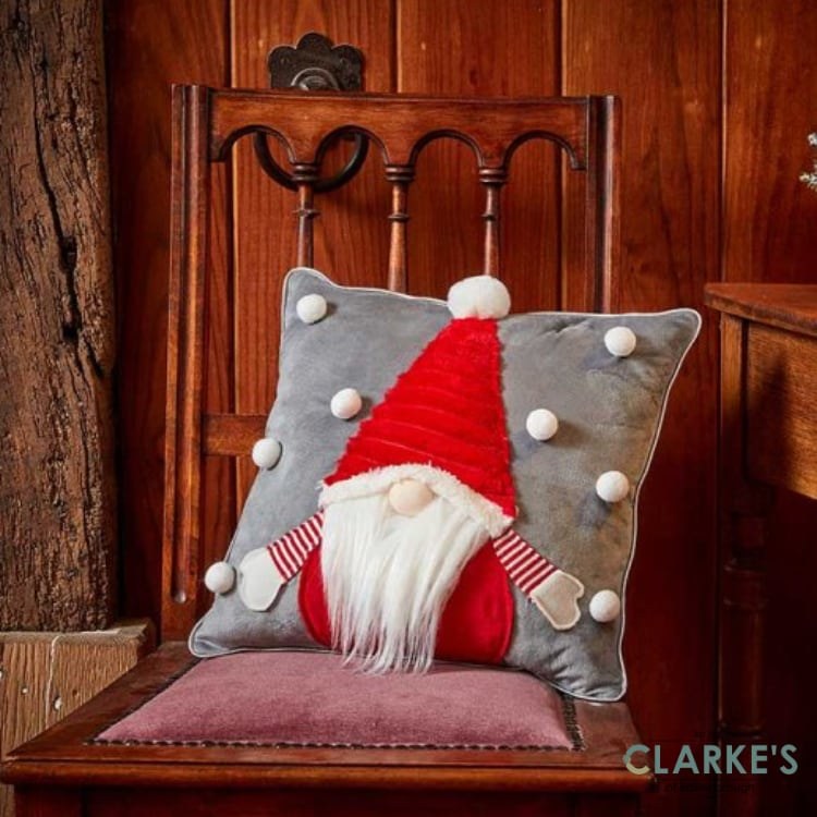 Gonks Christmas Cushion Red Clarkes Bailieborough