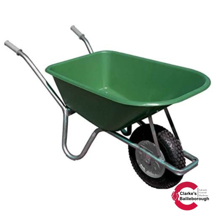 BuildWorx Green Wheelbarrow 100 Litre - Clarkes Bailieborough