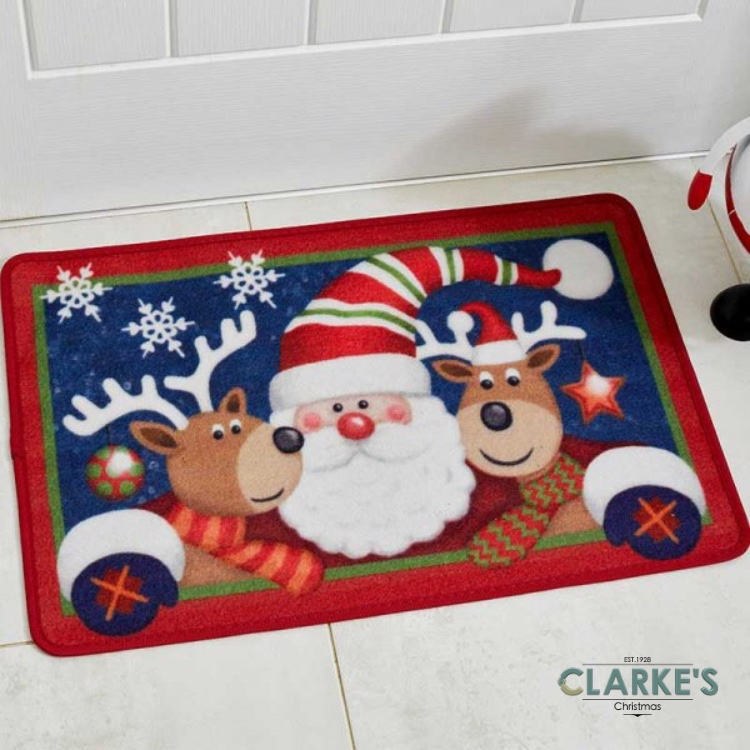 Santa Friends Christmas Door Mat 60x40cm Aidan Clarke Co Ltd