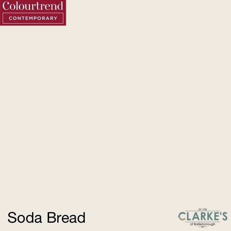 Colourtrend Contemporary Ceramic Matt Soda Bread Colour 1 Litre Clarkes Bailieborough