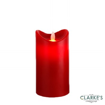 Flicker Candle Battery Operated 15cm Red