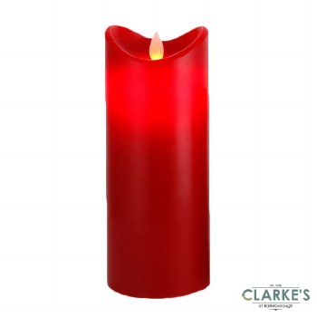 Flicker Candle Battery Operated 20cm Red