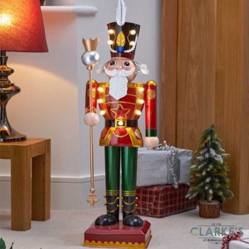 LED In-Lit Nutcracker Red