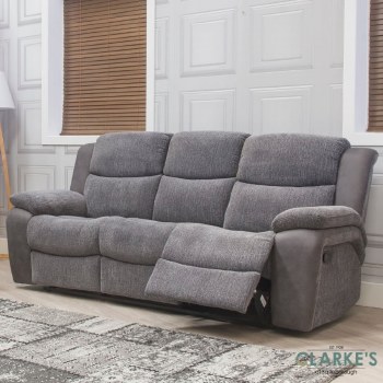 Legend Recliner 3 Seater Sofa Grey
