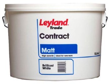 Leyland 10 Litre Brilliant White Matt Paint