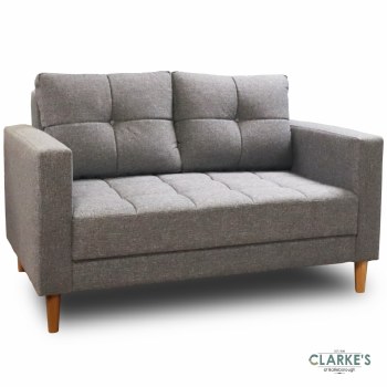 Limer 2 Seater Light Grey Fabric Sofa