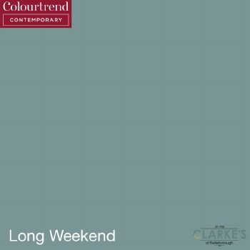 Colourtrend Contemporary Ceramic Matt Long Weekend Paint 1 Litre