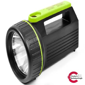 Luceco Traditional Rechargeable Spotlight Torch 5W with Power Bank