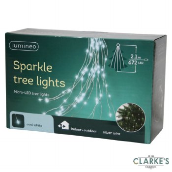 Lumineo Christmas Tree Lights 672 LED Cool White