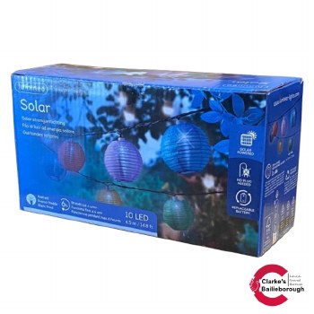 Solar Lantern String Lights Multi-Colour