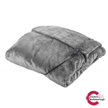 Luxury Heated Throw Blanket in Grey 160x130cm