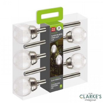 Majestic Battery Stake Colour Changing Glass Globes 5 Pack