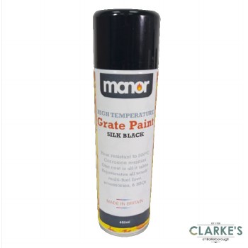 Manor Stove Grate Spray Paint Black 450ml