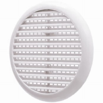Round Louver Vent White 165mm