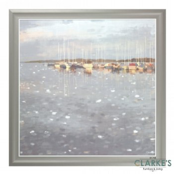 Marina Sunset - wall art by Charlotte Oakley