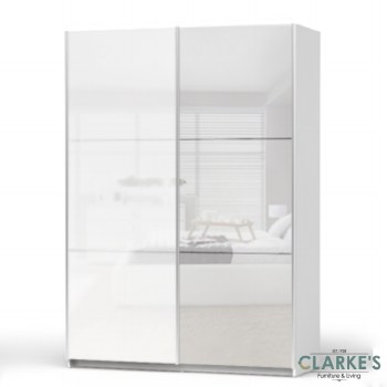Marlon High Gloss Sliderobe 150 cm